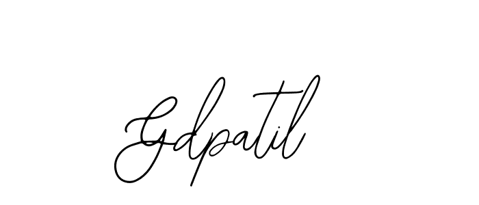 Make a beautiful signature design for name Gdpatil. With this signature (Bearetta-2O07w) style, you can create a handwritten signature for free. Gdpatil signature style 12 images and pictures png