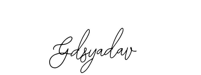 Also You can easily find your signature by using the search form. We will create Gdsyadav name handwritten signature images for you free of cost using Bearetta-2O07w sign style. Gdsyadav signature style 12 images and pictures png