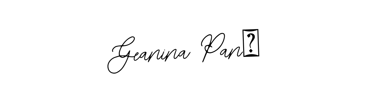 Use a signature maker to create a handwritten signature online. With this signature software, you can design (Bearetta-2O07w) your own signature for name Geanina Pană. Geanina Pană signature style 12 images and pictures png