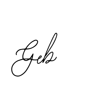 How to make Geb name signature. Use Bearetta-2O07w style for creating short signs online. This is the latest handwritten sign. Geb signature style 12 images and pictures png