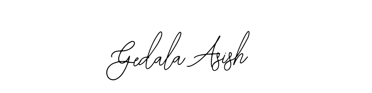 How to make Gedala Asish signature? Bearetta-2O07w is a professional autograph style. Create handwritten signature for Gedala Asish name. Gedala Asish signature style 12 images and pictures png