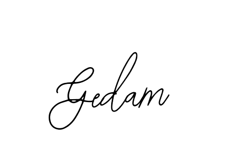Create a beautiful signature design for name Gedam. With this signature (Bearetta-2O07w) fonts, you can make a handwritten signature for free. Gedam signature style 12 images and pictures png