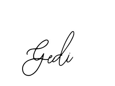 How to make Gedi signature? Bearetta-2O07w is a professional autograph style. Create handwritten signature for Gedi name. Gedi signature style 12 images and pictures png