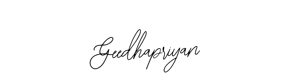 You can use this online signature creator to create a handwritten signature for the name Geedhapriyan. This is the best online autograph maker. Geedhapriyan signature style 12 images and pictures png