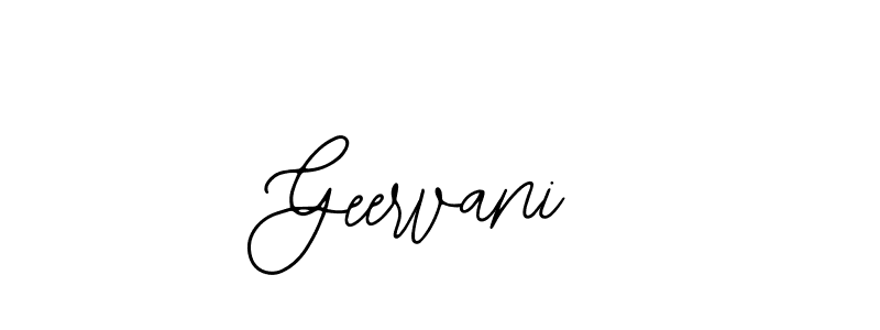 How to make Geervani signature? Bearetta-2O07w is a professional autograph style. Create handwritten signature for Geervani name. Geervani signature style 12 images and pictures png