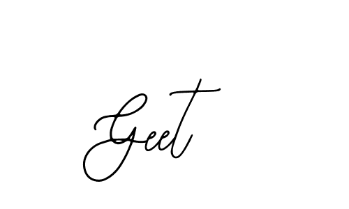 Design your own signature with our free online signature maker. With this signature software, you can create a handwritten (Bearetta-2O07w) signature for name Geet . Geet  signature style 12 images and pictures png