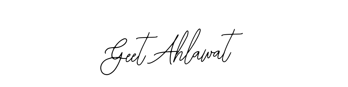 Also You can easily find your signature by using the search form. We will create Geet Ahlawat name handwritten signature images for you free of cost using Bearetta-2O07w sign style. Geet Ahlawat signature style 12 images and pictures png