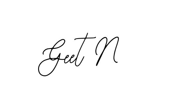 Also we have Geet N name is the best signature style. Create professional handwritten signature collection using Bearetta-2O07w autograph style. Geet N signature style 12 images and pictures png