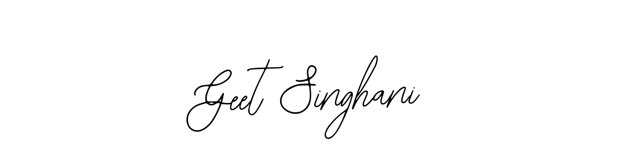 Make a beautiful signature design for name Geet Singhani. With this signature (Bearetta-2O07w) style, you can create a handwritten signature for free. Geet Singhani signature style 12 images and pictures png