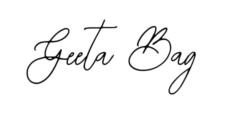 Enhance your business communications with Geeta Bag signature in Bearetta-2O07w lettering. Clean, modern, and universally compatible. Geeta Bag signature style 12 images and pictures png