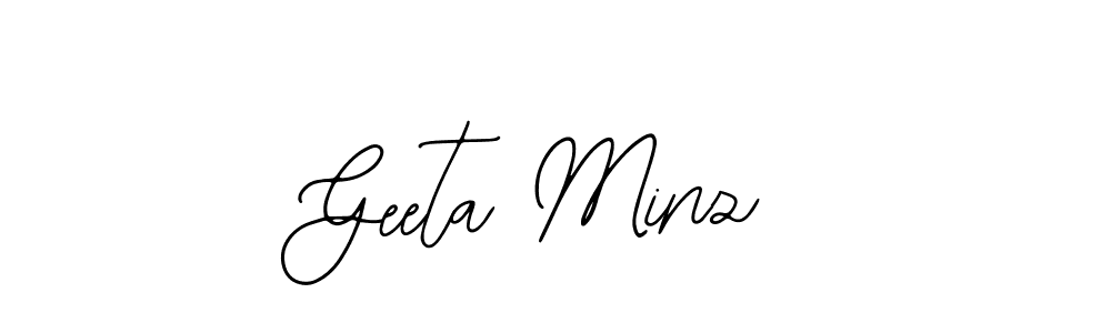 Similarly Bearetta-2O07w is the best handwritten signature design. Signature creator online .You can use it as an online autograph creator for name Geeta Minz. Geeta Minz signature style 12 images and pictures png