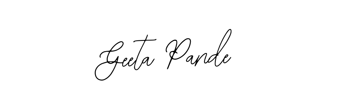 Also You can easily find your signature by using the search form. We will create Geeta Pande name handwritten signature images for you free of cost using Bearetta-2O07w sign style. Geeta Pande signature style 12 images and pictures png