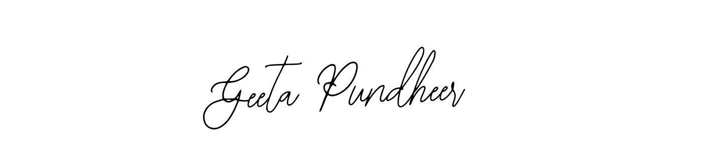 Create a beautiful signature design for name Geeta Pundheer. With this signature (Bearetta-2O07w) fonts, you can make a handwritten signature for free. Geeta Pundheer signature style 12 images and pictures png