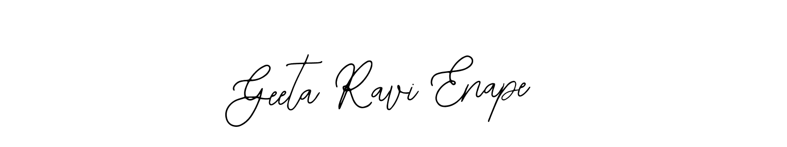 Use a signature maker to create a handwritten signature online. With this signature software, you can design (Bearetta-2O07w) your own signature for name Geeta Ravi Enape. Geeta Ravi Enape signature style 12 images and pictures png