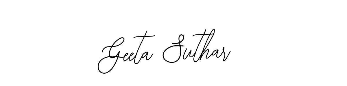 Make a beautiful signature design for name Geeta Suthar. Use this online signature maker to create a handwritten signature for free. Geeta Suthar signature style 12 images and pictures png