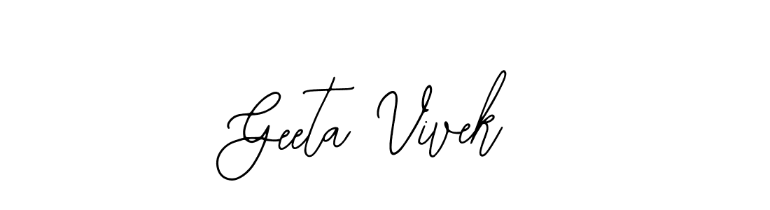 It looks lik you need a new signature style for name Geeta Vivek. Design unique handwritten (Bearetta-2O07w) signature with our free signature maker in just a few clicks. Geeta Vivek signature style 12 images and pictures png