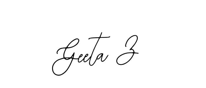 Once you've used our free online signature maker to create your best signature Bearetta-2O07w style, it's time to enjoy all of the benefits that Geeta Z name signing documents. Geeta Z signature style 12 images and pictures png