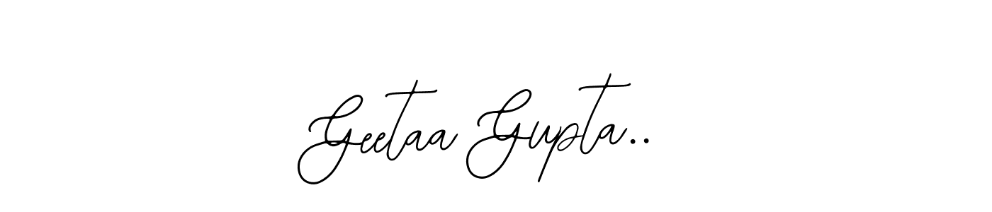 You should practise on your own different ways (Bearetta-2O07w) to write your name (Geetaa Gupta..) in signature. don't let someone else do it for you. Geetaa Gupta.. signature style 12 images and pictures png