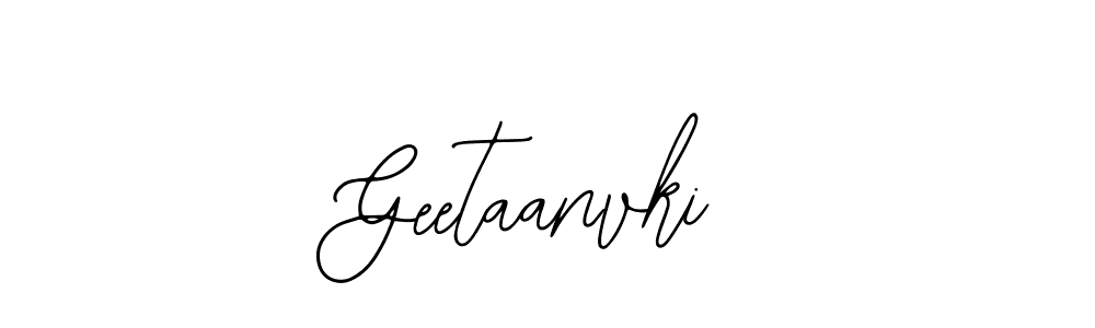 Use a signature maker to create a handwritten signature online. With this signature software, you can design (Bearetta-2O07w) your own signature for name Geetaanvki. Geetaanvki signature style 12 images and pictures png