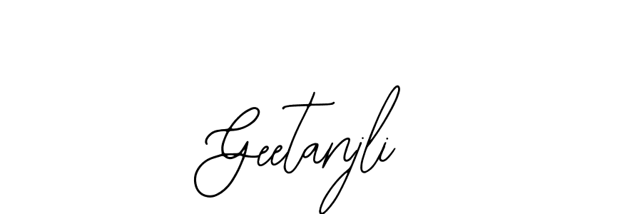 How to make Geetanjli name signature. Use Bearetta-2O07w style for creating short signs online. This is the latest handwritten sign. Geetanjli signature style 12 images and pictures png