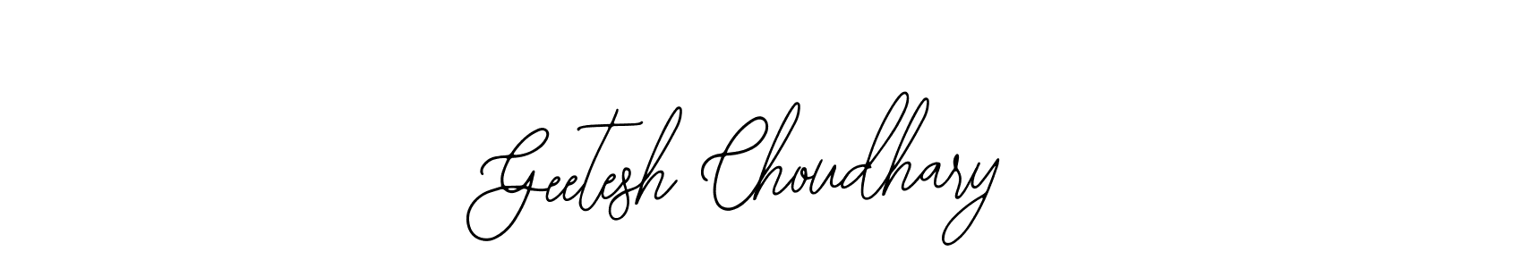 Bearetta-2O07w is a professional signature style that is perfect for those who want to add a touch of class to their signature. It is also a great choice for those who want to make their signature more unique. Get Geetesh Choudhary name to fancy signature for free. Geetesh Choudhary signature style 12 images and pictures png