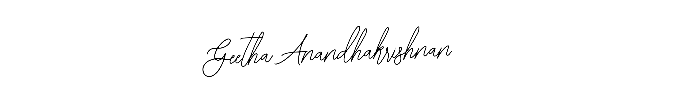 It looks lik you need a new signature style for name Geetha Anandhakrishnan. Design unique handwritten (Bearetta-2O07w) signature with our free signature maker in just a few clicks. Geetha Anandhakrishnan signature style 12 images and pictures png