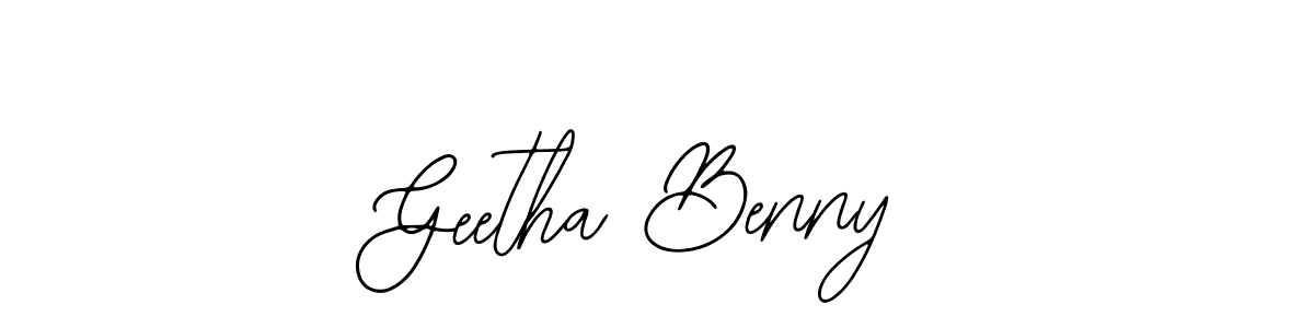 Make a beautiful signature design for name Geetha Benny. With this signature (Bearetta-2O07w) style, you can create a handwritten signature for free. Geetha Benny signature style 12 images and pictures png