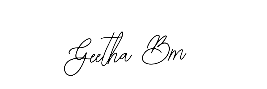 Make a beautiful signature design for name Geetha Bm. Use this online signature maker to create a handwritten signature for free. Geetha Bm signature style 12 images and pictures png