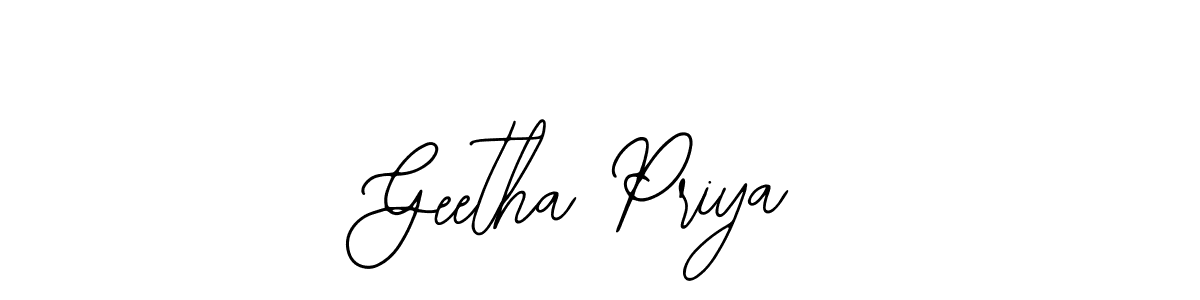 Design your own signature with our free online signature maker. With this signature software, you can create a handwritten (Bearetta-2O07w) signature for name Geetha Priya. Geetha Priya signature style 12 images and pictures png