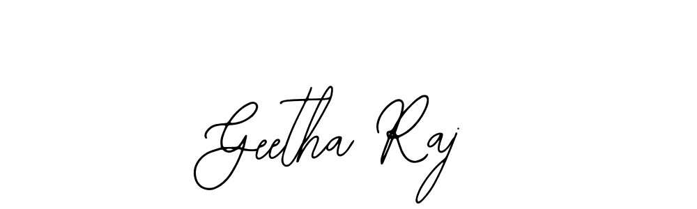 Create a beautiful signature design for name Geetha Raj. With this signature (Bearetta-2O07w) fonts, you can make a handwritten signature for free. Geetha Raj signature style 12 images and pictures png