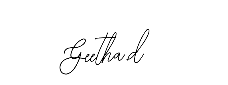 Geetha.d stylish signature style. Best Handwritten Sign (Bearetta-2O07w) for my name. Handwritten Signature Collection Ideas for my name Geetha.d. Geetha.d signature style 12 images and pictures png