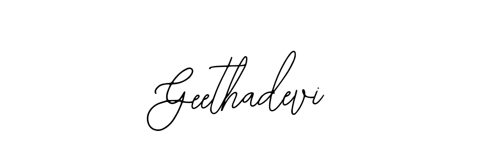 Make a beautiful signature design for name Geethadevi. With this signature (Bearetta-2O07w) style, you can create a handwritten signature for free. Geethadevi signature style 12 images and pictures png