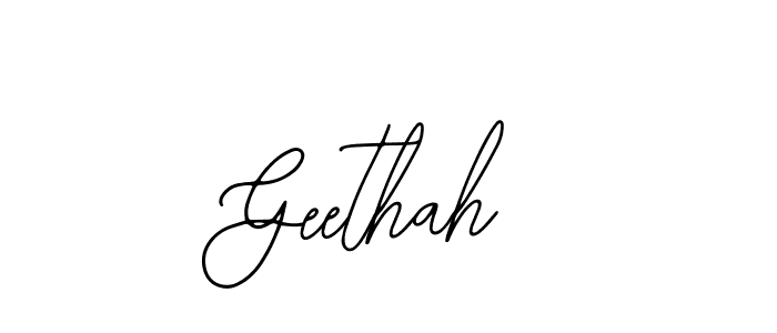 Geethah stylish signature style. Best Handwritten Sign (Bearetta-2O07w) for my name. Handwritten Signature Collection Ideas for my name Geethah. Geethah signature style 12 images and pictures png