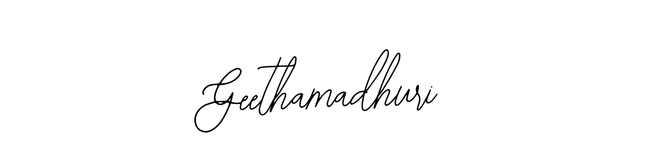 Create a beautiful signature design for name Geethamadhuri. With this signature (Bearetta-2O07w) fonts, you can make a handwritten signature for free. Geethamadhuri signature style 12 images and pictures png