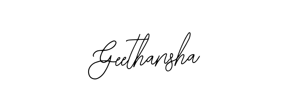 if you are searching for the best signature style for your name Geethansha. so please give up your signature search. here we have designed multiple signature styles  using Bearetta-2O07w. Geethansha signature style 12 images and pictures png