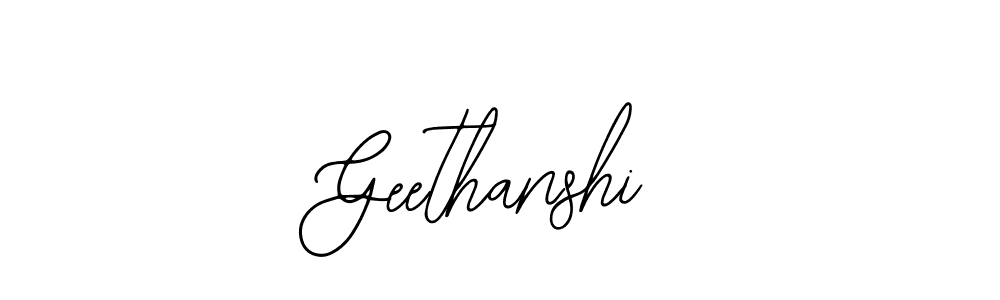 Geethanshi stylish signature style. Best Handwritten Sign (Bearetta-2O07w) for my name. Handwritten Signature Collection Ideas for my name Geethanshi. Geethanshi signature style 12 images and pictures png