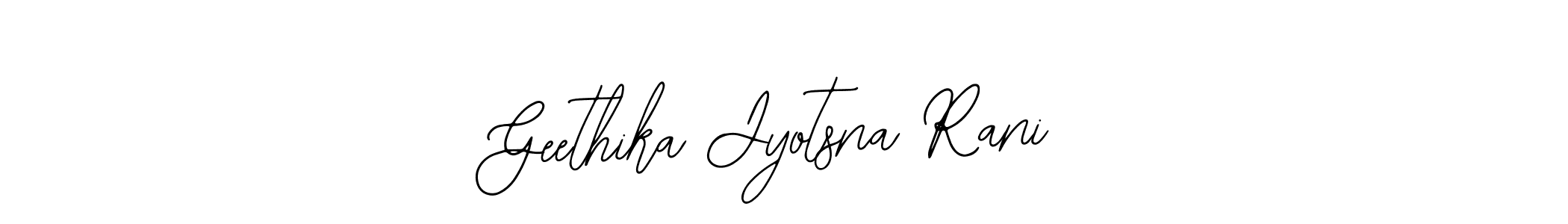 Also You can easily find your signature by using the search form. We will create Geethika Jyotsna Rani name handwritten signature images for you free of cost using Bearetta-2O07w sign style. Geethika Jyotsna Rani signature style 12 images and pictures png