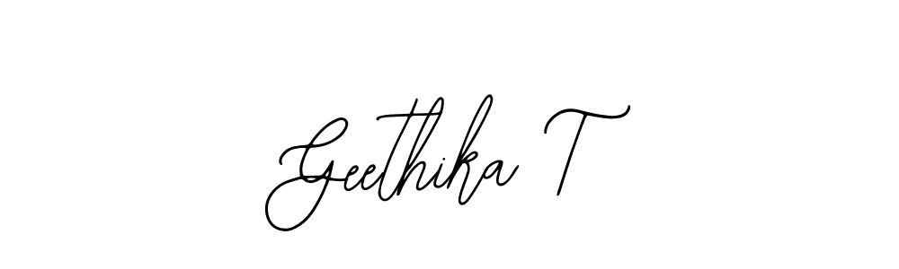 Make a short Geethika T signature style. Manage your documents anywhere anytime using Bearetta-2O07w. Create and add eSignatures, submit forms, share and send files easily. Geethika T signature style 12 images and pictures png