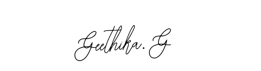 Design your own signature with our free online signature maker. With this signature software, you can create a handwritten (Bearetta-2O07w) signature for name Geethika. G. Geethika. G signature style 12 images and pictures png