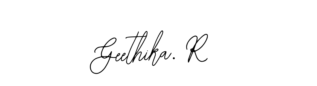 Also You can easily find your signature by using the search form. We will create Geethika. R name handwritten signature images for you free of cost using Bearetta-2O07w sign style. Geethika. R signature style 12 images and pictures png