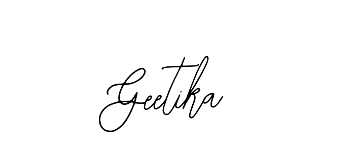 You should practise on your own different ways (Bearetta-2O07w) to write your name (Geetika) in signature. don't let someone else do it for you. Geetika signature style 12 images and pictures png