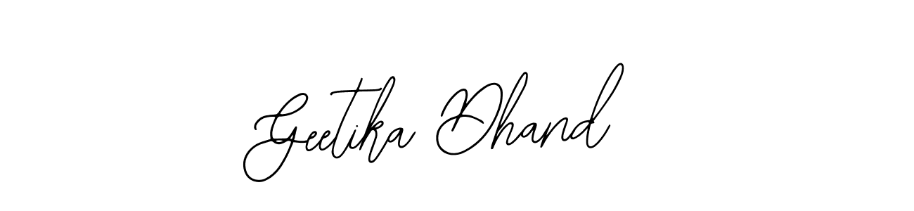 Create a beautiful signature design for name Geetika Dhand. With this signature (Bearetta-2O07w) fonts, you can make a handwritten signature for free. Geetika Dhand signature style 12 images and pictures png
