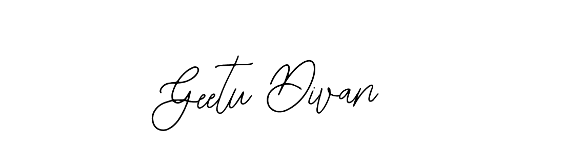 You should practise on your own different ways (Bearetta-2O07w) to write your name (Geetu Divan) in signature. don't let someone else do it for you. Geetu Divan signature style 12 images and pictures png