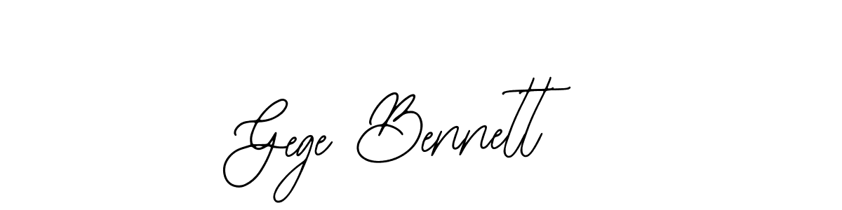 Check out images of Autograph of Gege Bennett name. Actor Gege Bennett Signature Style. Bearetta-2O07w is a professional sign style online. Gege Bennett signature style 12 images and pictures png