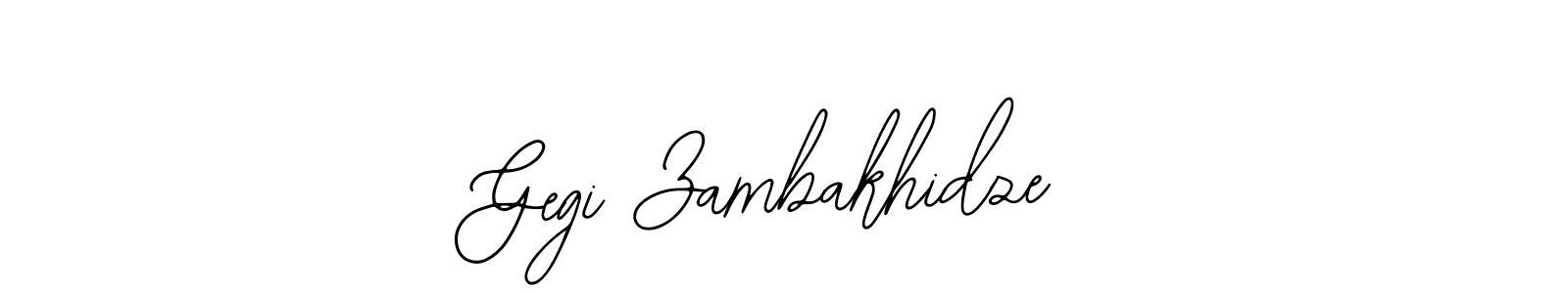 Use a signature maker to create a handwritten signature online. With this signature software, you can design (Bearetta-2O07w) your own signature for name Gegi Zambakhidze. Gegi Zambakhidze signature style 12 images and pictures png