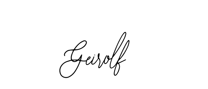 How to make Geirolf name signature. Use Bearetta-2O07w style for creating short signs online. This is the latest handwritten sign. Geirolf signature style 12 images and pictures png