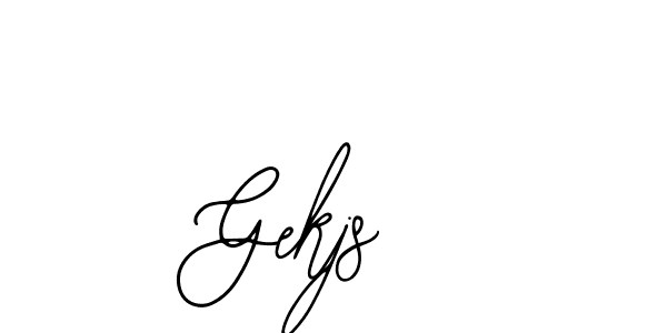 Design your own signature with our free online signature maker. With this signature software, you can create a handwritten (Bearetta-2O07w) signature for name Gekjs . Gekjs  signature style 12 images and pictures png