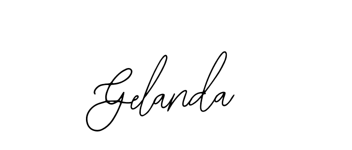 The best way (Bearetta-2O07w) to make a short signature is to pick only two or three words in your name. The name Gelanda include a total of six letters. For converting this name. Gelanda signature style 12 images and pictures png