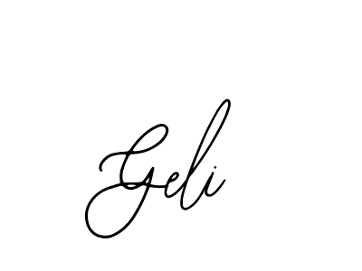 The best way (Bearetta-2O07w) to make a short signature is to pick only two or three words in your name. The name Geli include a total of six letters. For converting this name. Geli signature style 12 images and pictures png
