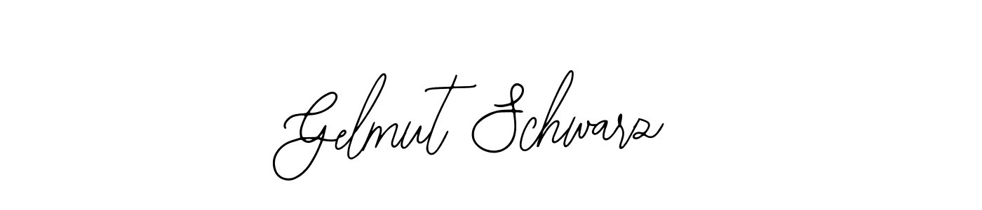 How to make Gelmut Schwarz name signature. Use Bearetta-2O07w style for creating short signs online. This is the latest handwritten sign. Gelmut Schwarz signature style 12 images and pictures png